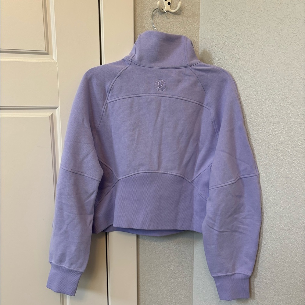NWT!🍋Lululemon Scuba Oversized Funnel Neck Half Zip🍋X-Small/Small. Lilac Smoke - Picture 11 of 15